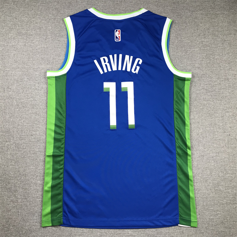 Men Dallas Mavericks #11 Irving Blue Nike 2025 NBA Jersey